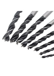 8pcs/set Wood Drill Bit Set 3mm-10mm Drill Bits Kit for Woodworking Wood Tools Screw Drill Bit High Carbon Steel