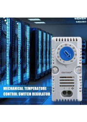 Cabinet thermostat 0-60 degrees temperature controller normally open/closed built-in mechanical thermostat