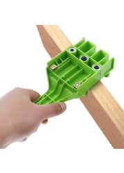 Vertical pocket hole wood doweljig kit punching hole locator handheld manual drilling puncher DIY woodworking woodworking