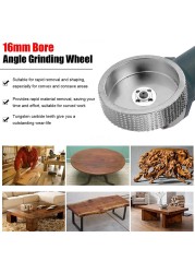 16mm Bore Round Wood Shaping Angle Grinding Swivel Wheel Abrasive Disc for Angle Grinder Woodworking Sanding Carving Tools