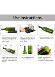 Glass Cutter Glass Bottle Cutter Cutting Tool Square and Round Beer Bottle Wine Carvings Cutter DIY Glass Cutting Machine