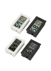 Thermometer Hygrometer Indoor Room Temperature Sensor Mini Digital LCD Temperature Humidity Weather Station With Clock