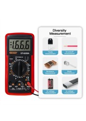 ANENG AN9205A LCD Digital Multimeter Display 1999 Counts Digital Multimeter Portable AC/DC Voltmeter Ammeter Resistance Tester