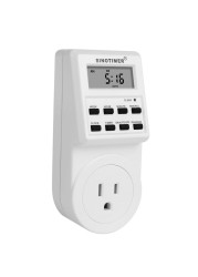 TM516 LCD digital 7-day cycle programmable digital display time relay timer plug socket wall socket timer switch