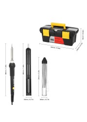 14in1 60W Adjustable Temperature Soldering Iron Soldering Iron Kit With ON/OFF Switch 5pcs Soldering Tips With Box