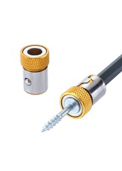 Screwdriver Power Bit Screw Magnetic Ring Bracket Metal Screwdriver Head Holder Locator Anti Corrosion Drill Bit Magnetic Ring