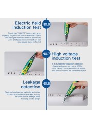 ANENG AC/DC 12-250V Non-contact LCD Digital Display Tester Screwdriver Power Outlet Voltage Detector Pen with Light