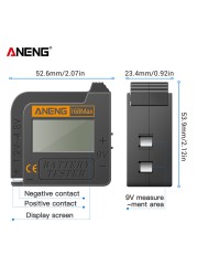 ANENG Digital Lithium Battery Capacity Diagnostic Tool Checker LCD Display Check AAA AA Button Battery Universal Tester Tool