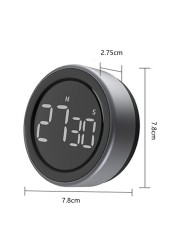 LED Digital  Time Alarm Remind Magnetic Digital Counter Manual Electronic Countdown Timer for Kitchen Cooking Shower Study