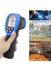 Holdtop HP-1420 Digital Infrared Thermometer -50~1420degree Temperature Measurement 30:1 DS LCD Thermometer Heat Gun