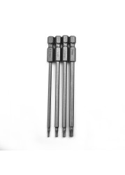 4pcs hex head wrench drill bits set screwdriver bit tips magnetic hex key screwdriver socket bit set