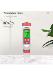 Bluetooth Compatible Meter 4 in1 PH/TDS/EC/Temperature Water Quality Pen APP Smart Control Water Quality Detector for Aquarium