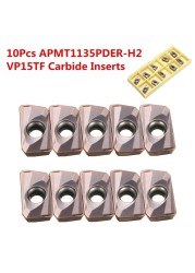 10pcs carbide 549216 model indexable insert APMT1135PDER-H2 VP15TF carbide insert carbide insert inter t1135 cnc tool set high quality