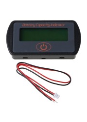 12V 24V LCD Battery Capacity Voltmeter Tester Indicator Car Lead Acid Lithium M09 22 Dropship