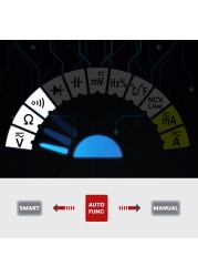 KAIWEETS KM601 Digital Multimeter 9999 Counts Multimeter 1000V 10A Capacitance Ohm Hz Digital Multimeter Tester RMS DC DMM