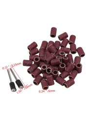 50pcs 320 grit drum sanding bands sleeves 2pcs sandpaper sandpaper rotary tool for electrical machinery cutting drill bit file sande