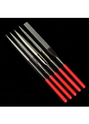 5pcs Metal Mini Needle File Set Hand Tools Ceramic Crafts DIY Wood Throne Needle File Jewelry Polishing Carving Hand Tool Set