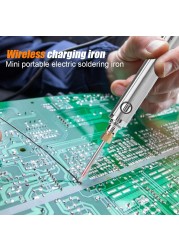5V 8W 30W Soldering Iron Soldering Iron Wireless Charging Soldering Iron Set USB Soldering Tools Support Dropshipping