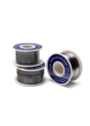 0.8mm 1.0mm 20g 50g 100g Soldering Tin Wire Tin Lead Melt Rosin Core Soldering Solder Wire Roll No Clean Flux 2.0%