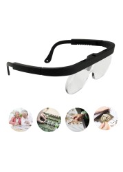 KKmoon 1.5/2.5/3.5X Magnifying Glass Head Mounted Magnifying Jewelry Loupe Magnifier with Multi Lens Electronic Repair Tool