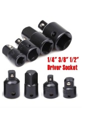 1/4 PC 1/4 3/8 1/2 Drive Socket Adapter Adapter Reducer Air Impact Craft Socket Wrench Adapter Hand Tool Kit Repair Tools