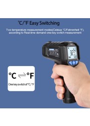 Non Contact Digital Thermometer Infrared Laser Thermometer -50~600℃ Professional Portable LCD Infrared Thermometer For Industry