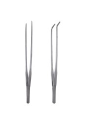Stainless Steel Electronic Point Tip Straight Tweezers Long Tweezers Tool Tweezers Insulated Straight Curved Top