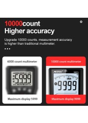 DM97S Digital Multimeter 9999 TRMS 3.5" LCD Display DC AC Voltage Temperature Diode Multimeter Metro NCV Multimeter Tester