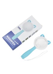 5X 10X Handheld Magnifier Handheld Magnifying LoupeReading Glass Lens Kids Inspection Magnifying Glass for Reading Stained Glass Lens