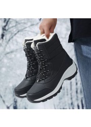 2021 Fashion Women Snow Boots Winter Shoes Waterproof Keep Warm Thick Sole Women Shoes Non-slip Thigh High Flats Boots