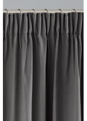 Cotton Curtains Pencil Pleat Blackout/Thermal