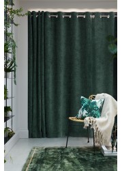 Heavyweight Chenille Curtains Eyelet Lined