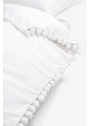 Pom Pom Duvet Cover And Pillowcase Set