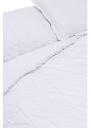 All Over Pleated Duvet Cover And Pillowcase Set