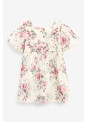 Printed Puff Sleeve Dress (3mths-8yrs)