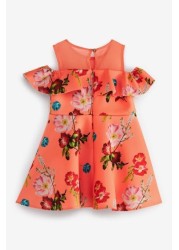 Baker by Ted Baker Orange Floral Dress