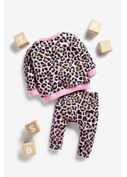 Hype. Baby Animal Print Sweatshirt And Joggers Set