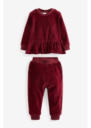 Peplum Velour Set (3mths-7yrs)