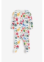 5 Pack Baby Sleepsuits (0-2yrs)