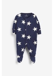 3 Pack Star Stripe Sleepsuits (0mths-2yrs)