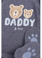 Bear Family Single Sleepsuit (0-2yrs)