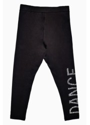 Pineapple Black Dance Diamante Leggings