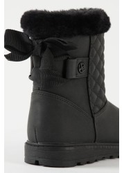 Lipsy Quilted Faux Fur Lined Boot (Older)