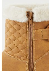 Lipsy Quilted Faux Fur Lined Boot (Older)