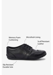 School Leather Lace-Up Brogues Narrow Fit (E)