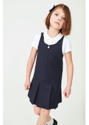 مدرسة Zip Front Pinafore (3-14 سنة) قياسية