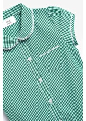 Drop Waist Gingham School Dress (3-14yrs)