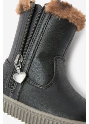 Thinsulate™ Warm Lined Thermal Tall Zip Boots Wide Fit (G)