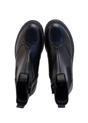 Start-Rite Revolution Black Leather Zip-Up Boots