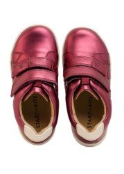 Start-Rite Fantasy Purple Metallic Leather Riptape Shoes